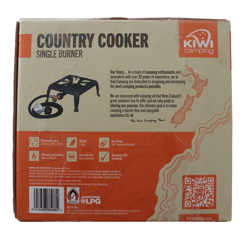 Kiwi Camping Single Burner Country Cooker