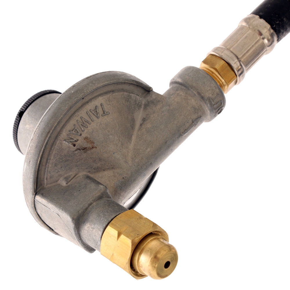 Gasmate 2kg 90deg LPG Camping Regulator 1.0m Hose