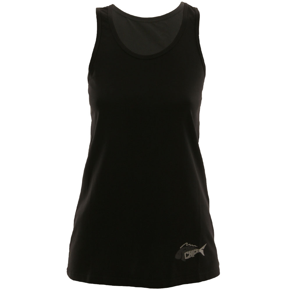 Fisherchick Te Moko Marlin Womens Singlet Black Small