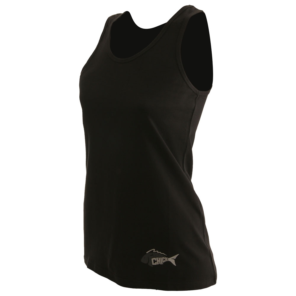 Fisherchick Te Moko Marlin Womens Singlet Black Small