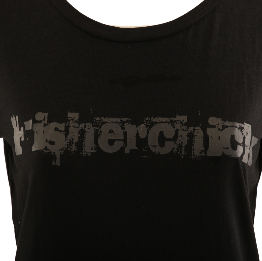 Fisherchick Slogan Womens Long Sleeve Shirt Black S