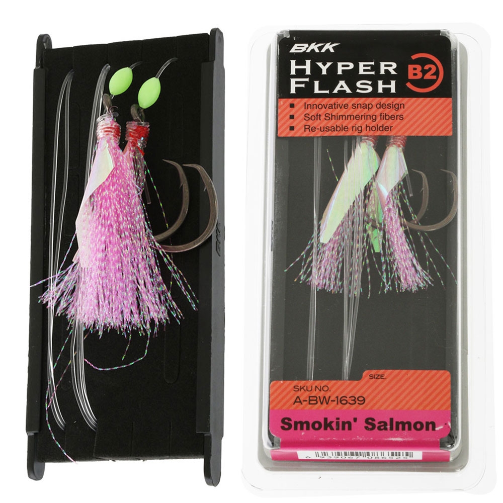 BKK Hyper Flash Flasher Rig B2 Smokin Salmon 8/0