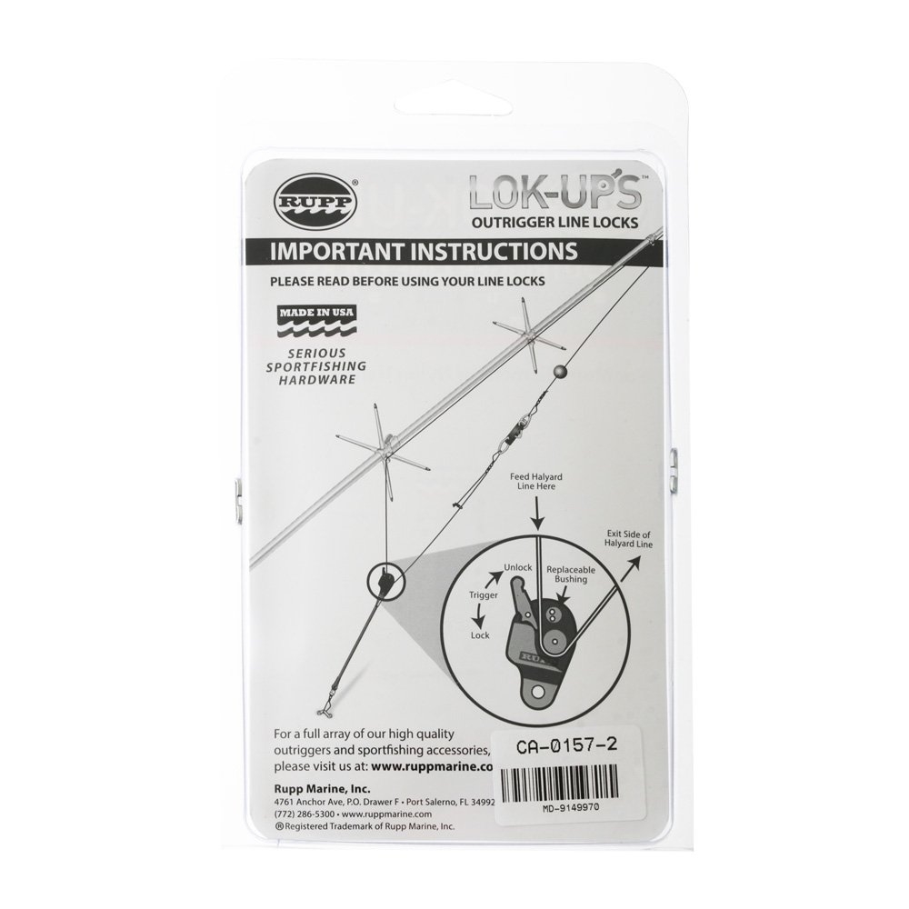 Rupp Lok-Up's Double Halyard Lock with Shock Cord