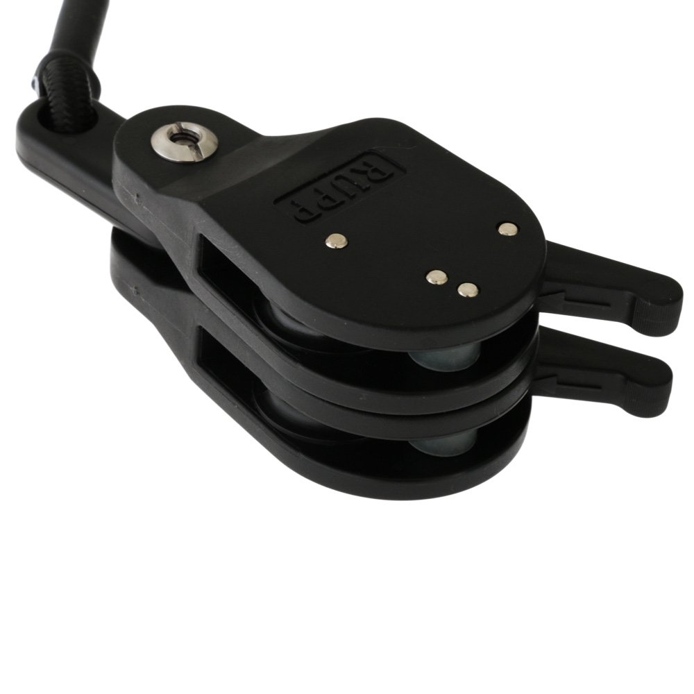 Rupp Lok-Up's Double Halyard Lock with Shock Cord