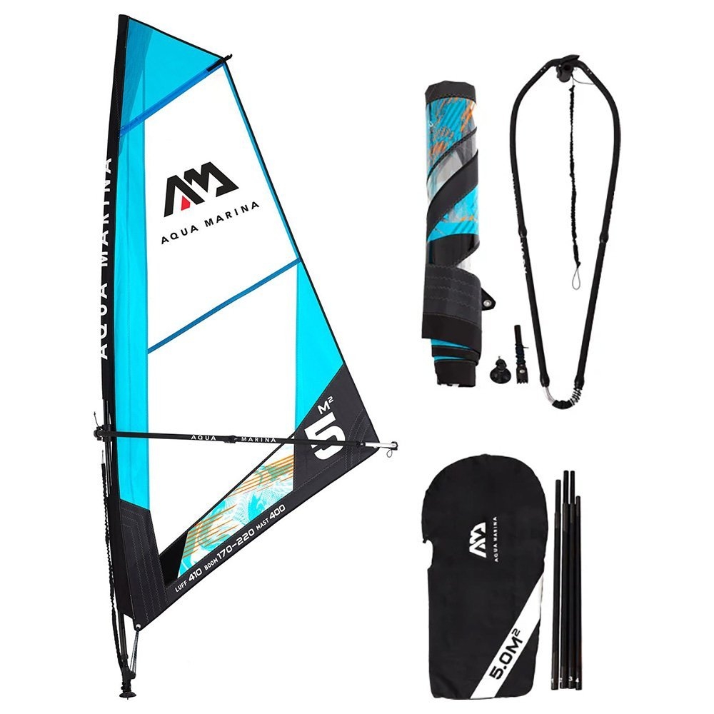 Aqua Marina Blade Windsurf Inflatable Stand Up Paddle Board with 5sqm Sail Rig Package 10ft 6in