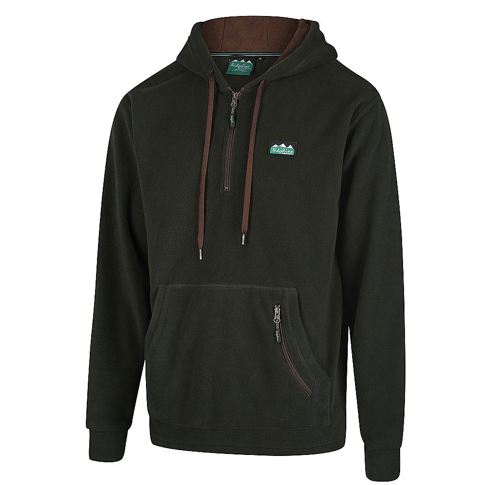 Ridgeline Ballistic Mens Fleece Hoodie Olive XS