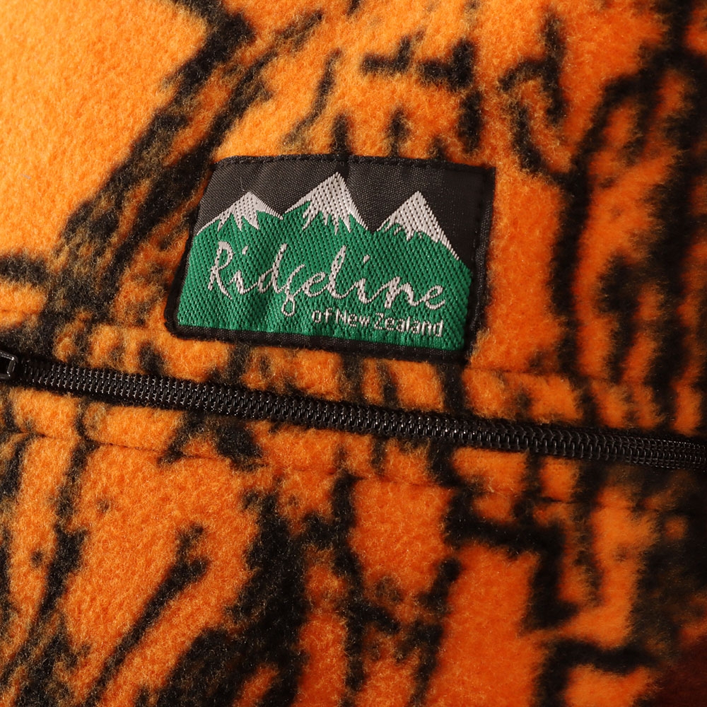 Ridgeline Premium Workmans Mens Fleece Zip T-Shirt Blaze Camo Medium