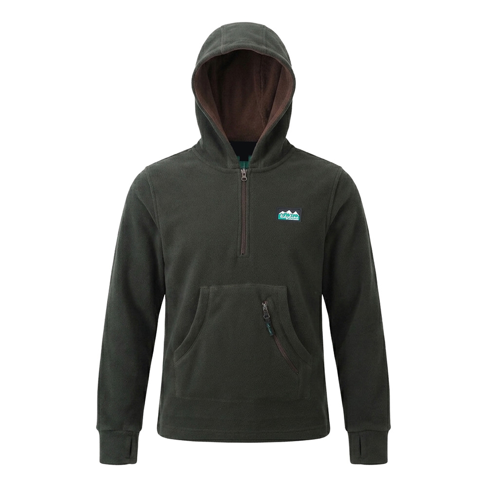 Ridgeline Ballistic Kids 280gsm Fleece Hoodie Olive 6