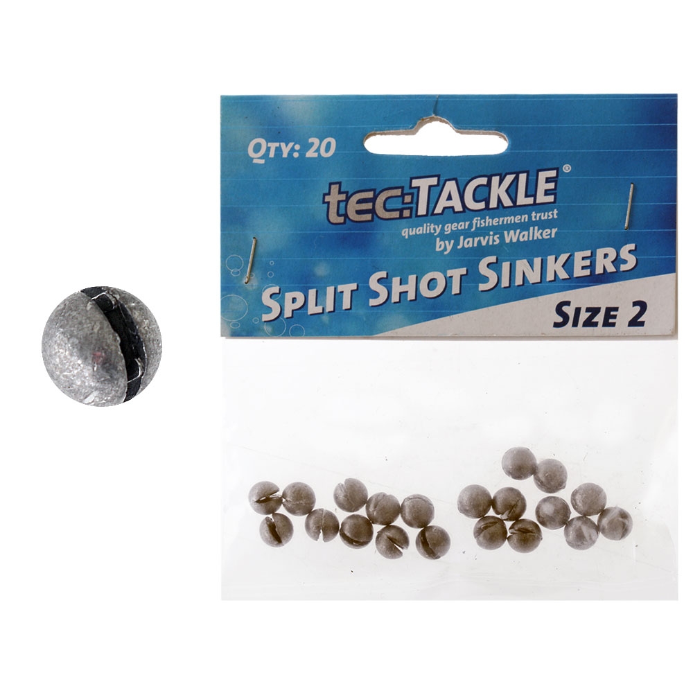 Jarvis Walker Split Shot Sinkers 1.75g Size 2 Qty 20