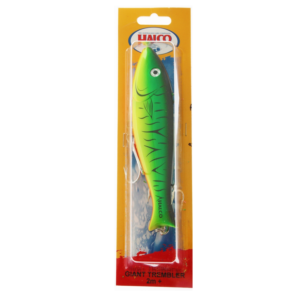 Halco Giant Trembler Minnow Lure 180mm 125g Fluoro/Green