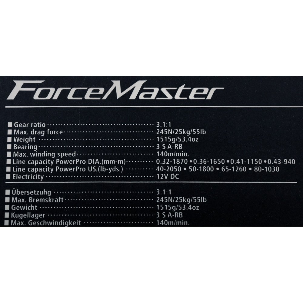 Shimano Forcemaster 9000A Status BW Deep Drop Combo 5ft 6in 50-80lb 2pc with Braid