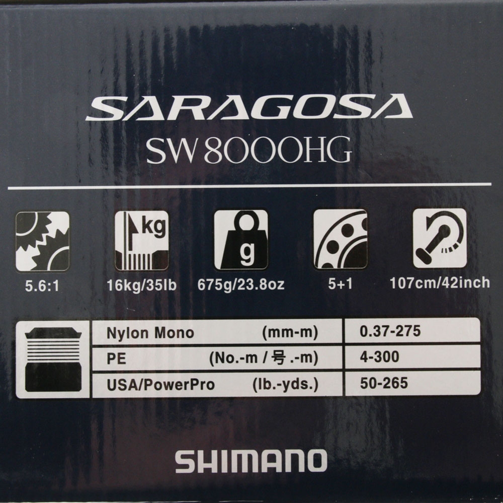 Shimano Saragosa SW A 8000 HG Grappler Type C S82MH Topwater Combo 8ft 2in PE6 2pc