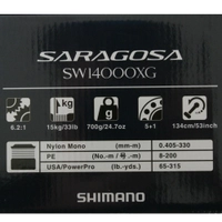 Shimano Saragosa SW A 14000 XG Spinning Reel Shimano Saragosa SW A 14000 XG Spinning Reel