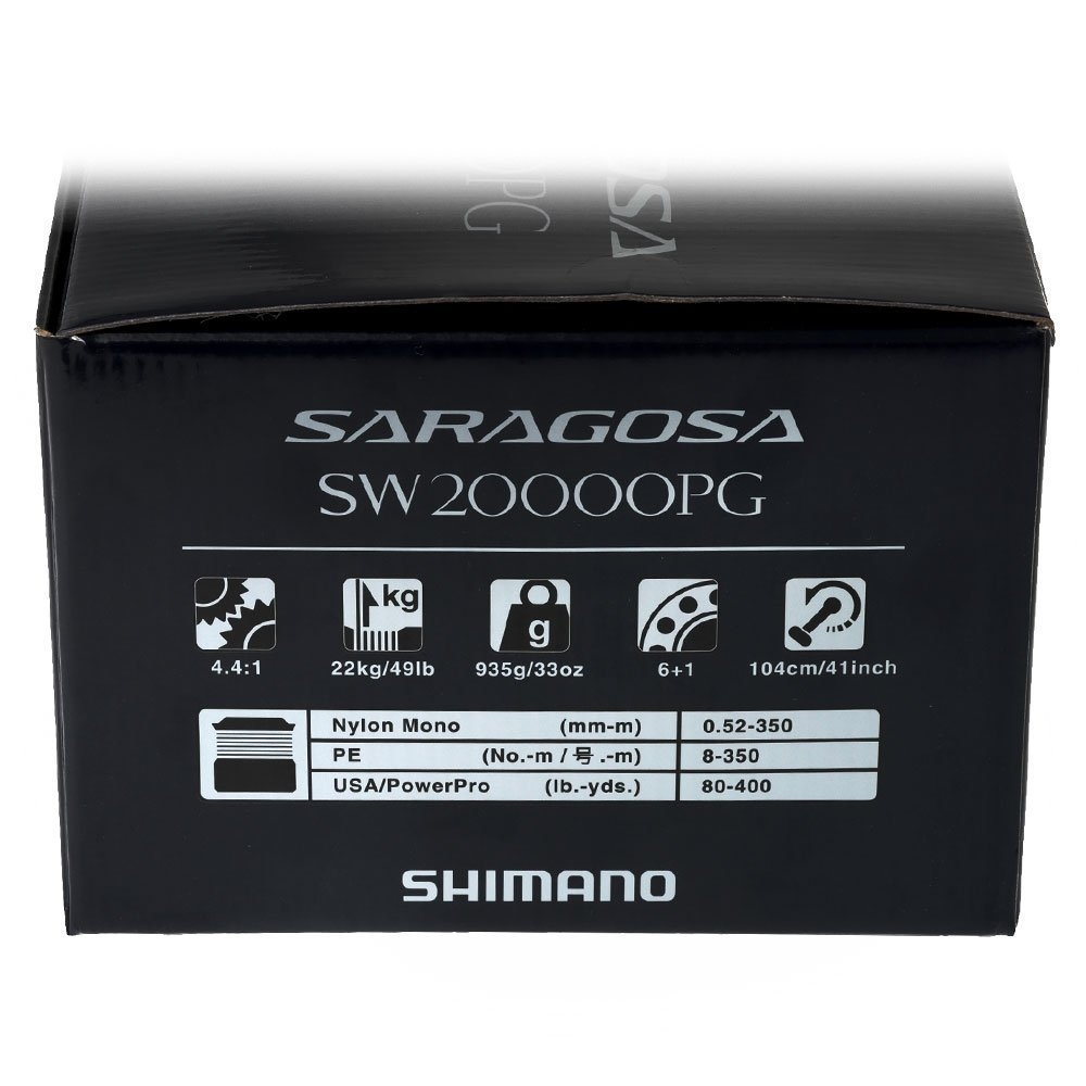 Shimano Saragosa 20000SW APG Extraction Spin Jigging Combo 5ft 5in PE6-8 200-400g 1pc
