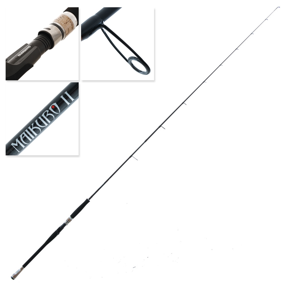 Shimano Maikuro II Spinning Rod 7ft 3in 6-8kg 2pc