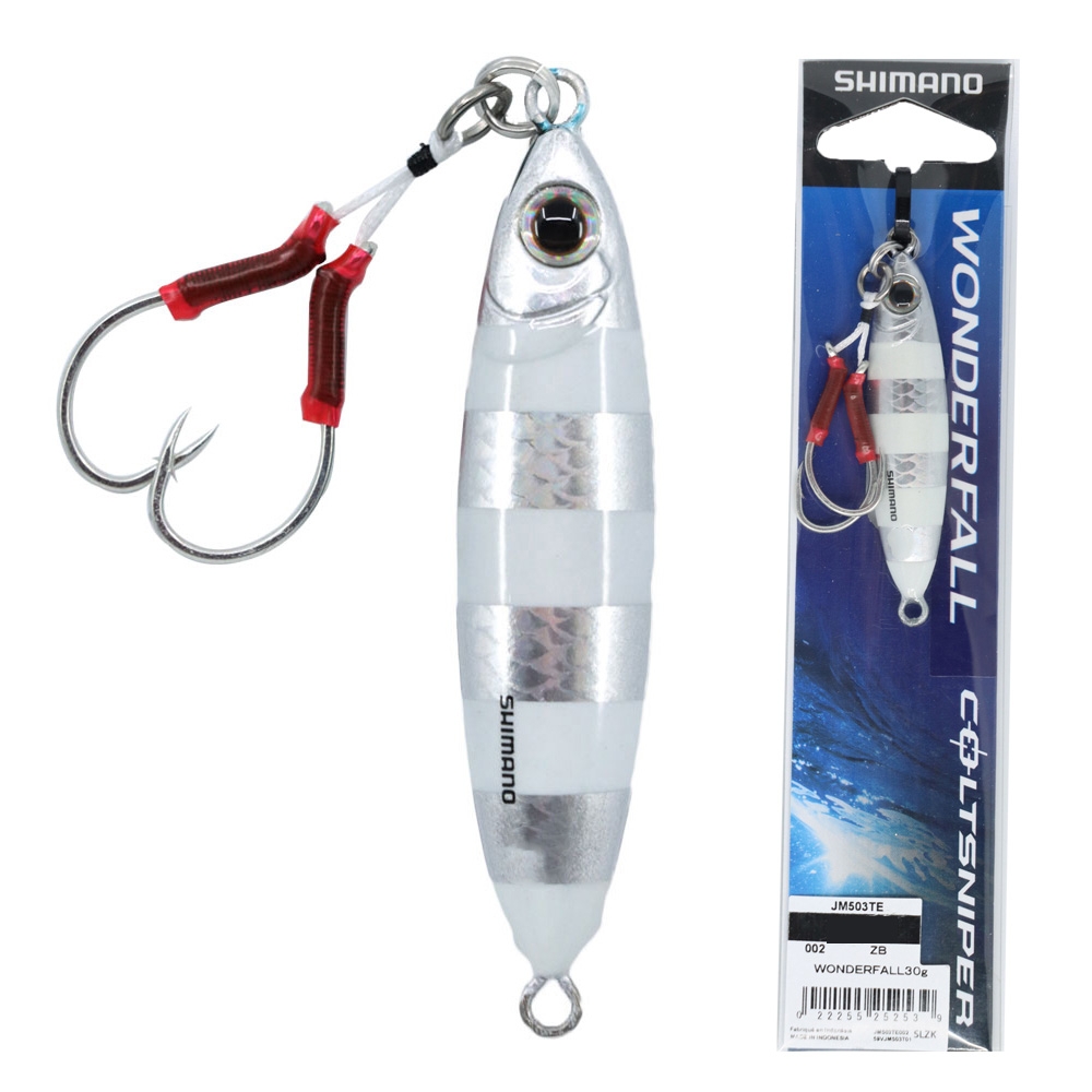 Shimano ColtSniper Wonderfall Slow Pitch Jig 80g Silver Zebra