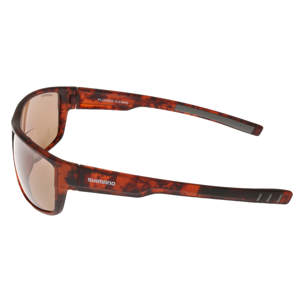 Shimano Plugger Sunglasses +2.0 Mag Tortoise Shell/Brown