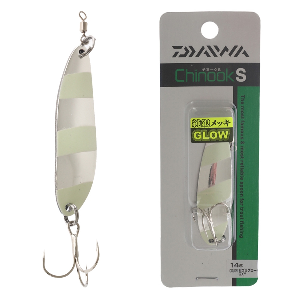 Daiwa Chinook S Trout Lure 14g Zebra Glow/Galaxy