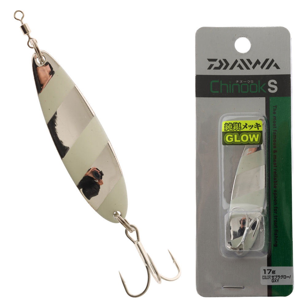 Daiwa Chinook S Trout Lure 17g Zebra Glow/Galaxy