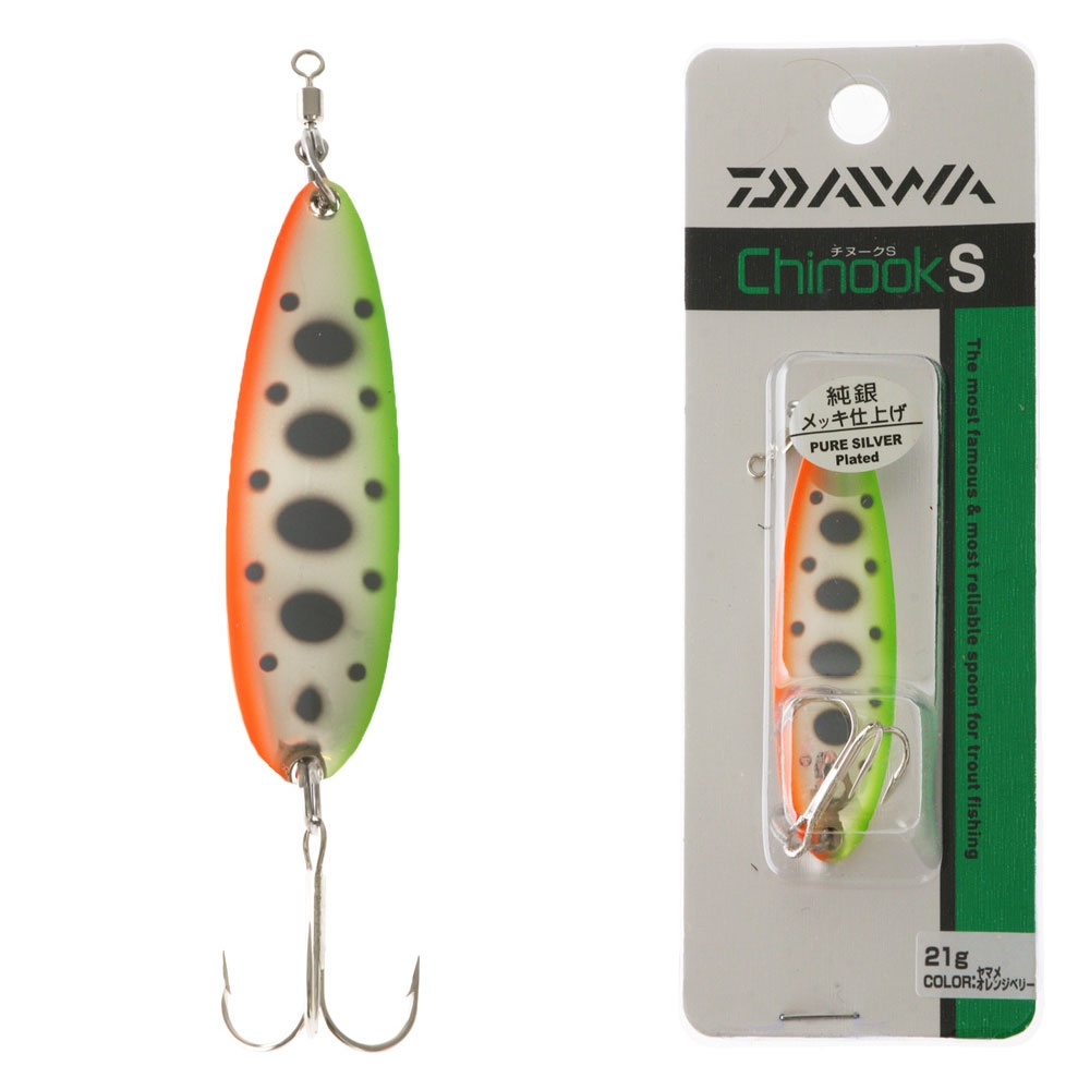 Daiwa Chinook S Trout Lure with Hook 21g Yamame Orange Belly