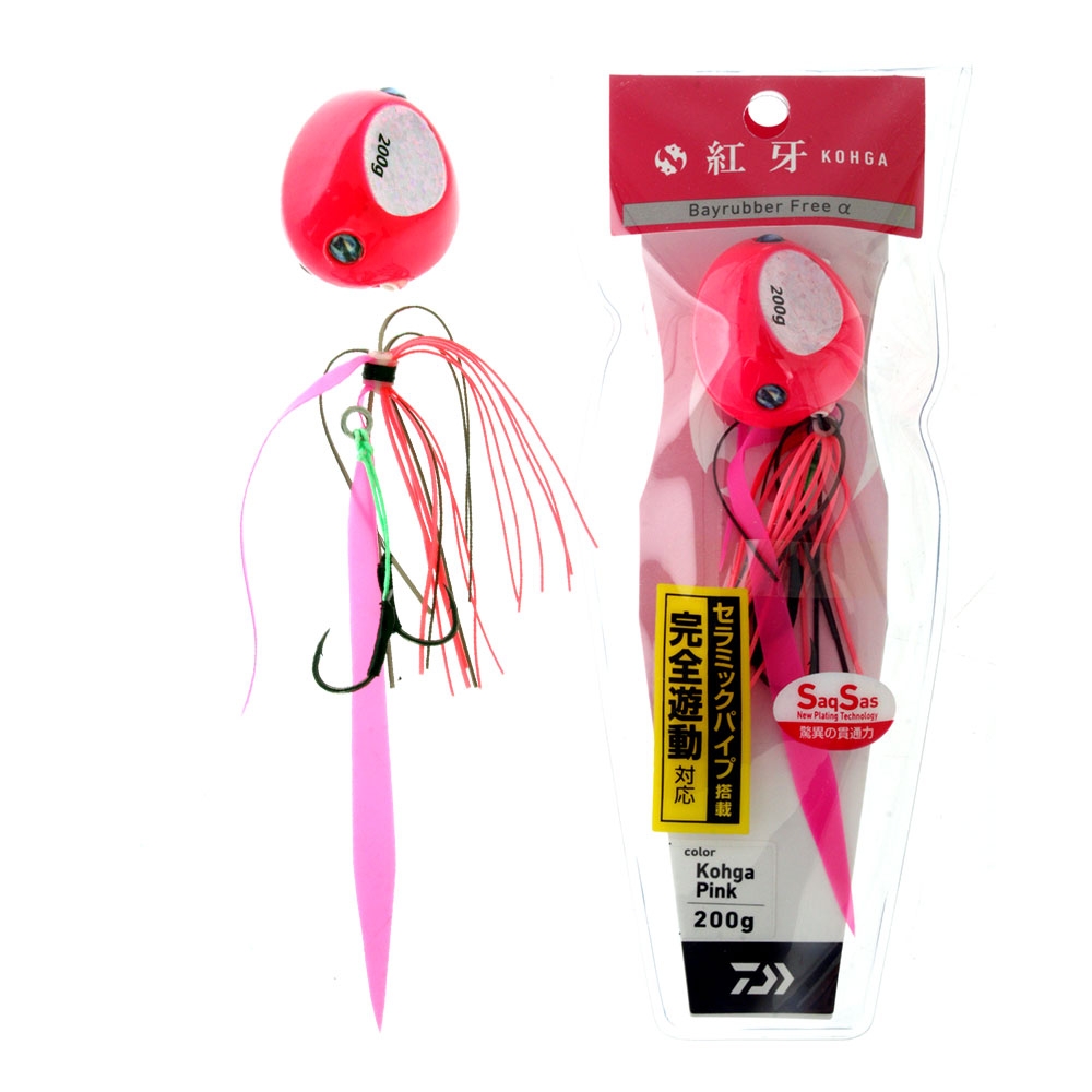 Daiwa Kohga Bay Rubber Free Slider Lure 200g Pink