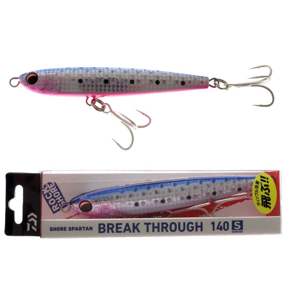 Daiwa Shore Spartan Break Through Sinking Stickbait 140mm 60g Burupin Iwashi