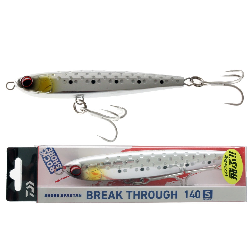Daiwa Shore Spartan Break Through Sinking Stickbait 140mm 60g Gingira Sardine