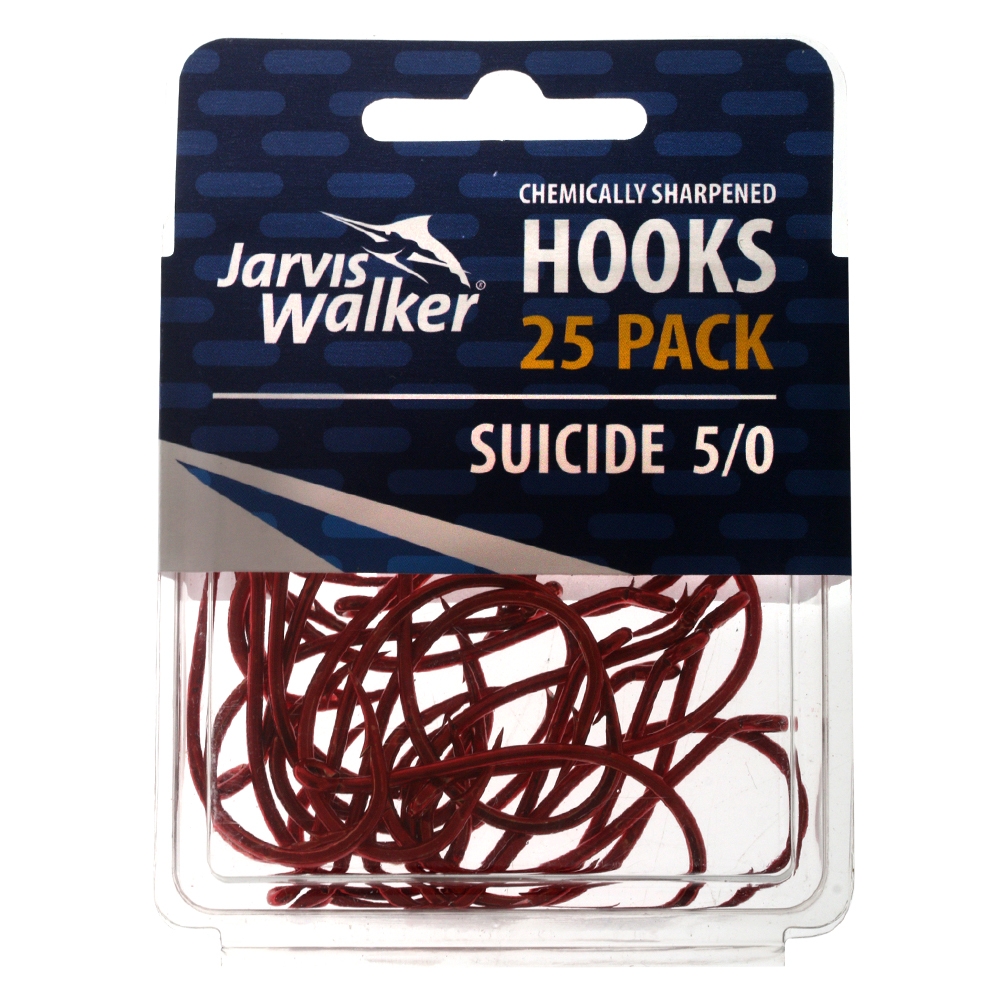 Jarvis Walker Suicide Red Hook Bulk Pack Qty 25 5/0