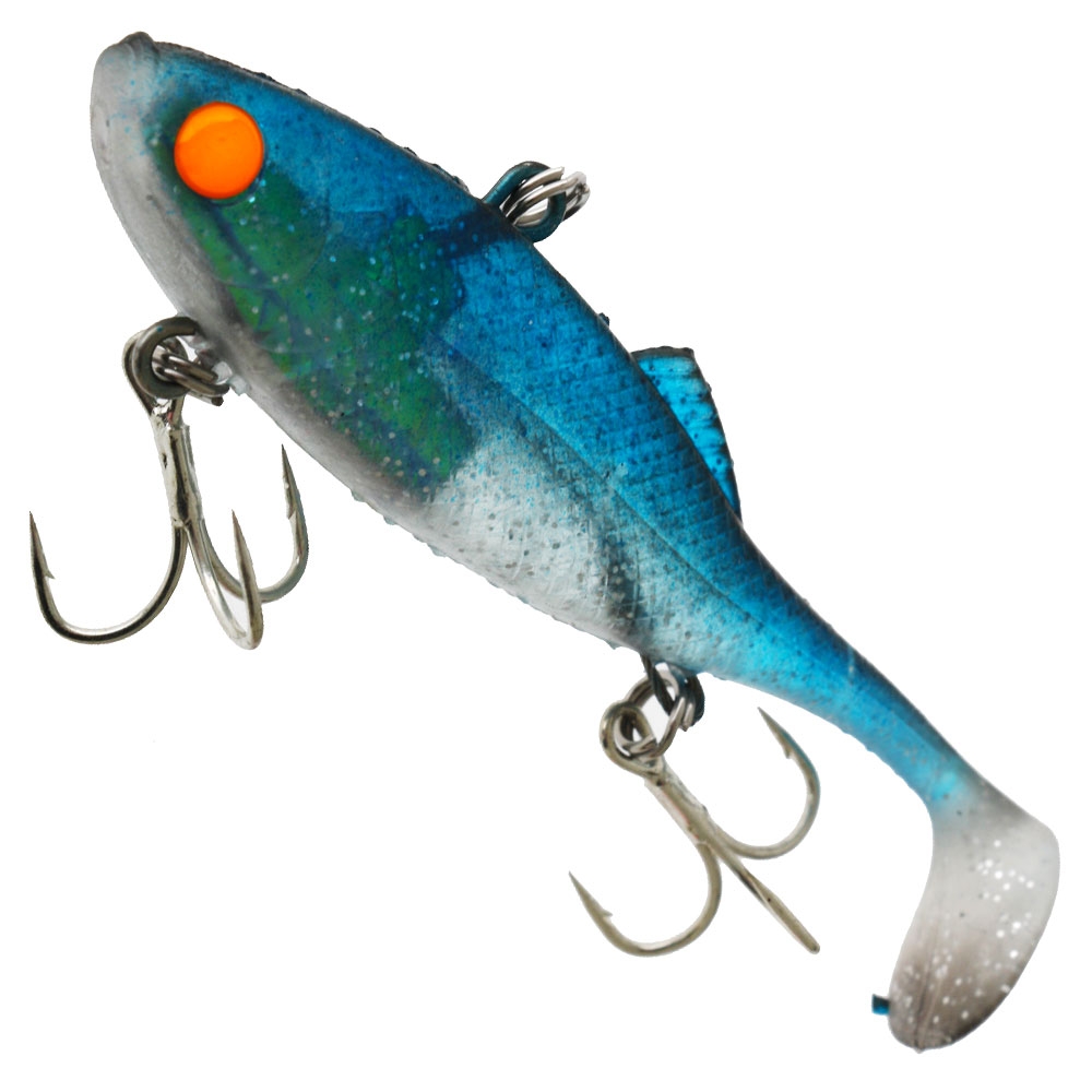 Berkley Shimma Shad Soft Bait Lure 100mm 20g Baitfish Blue