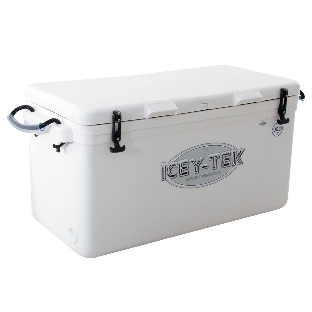 Icey-Tek Two Compartment Chilly Bin with Split Lid 115L