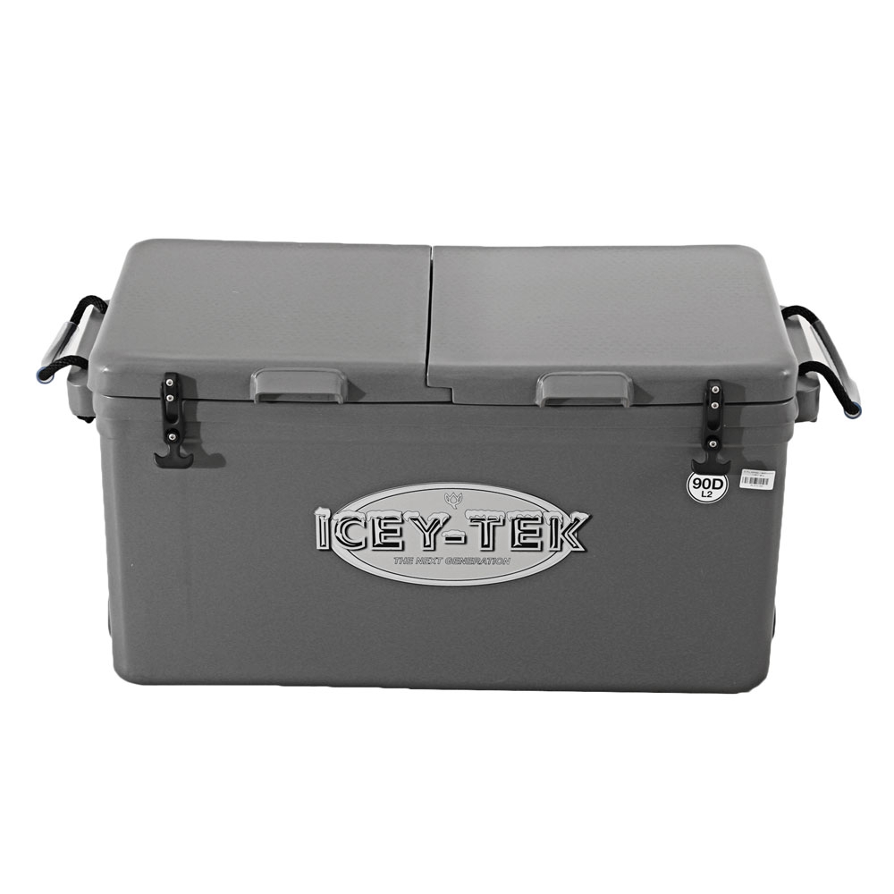 Icey-Tek Two Compartment Chilly Bin with Split Lid 115L