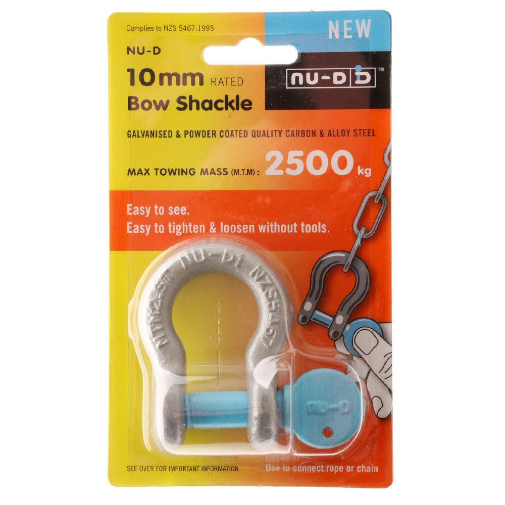 Nu-D Towing Bow Shackle 10mm