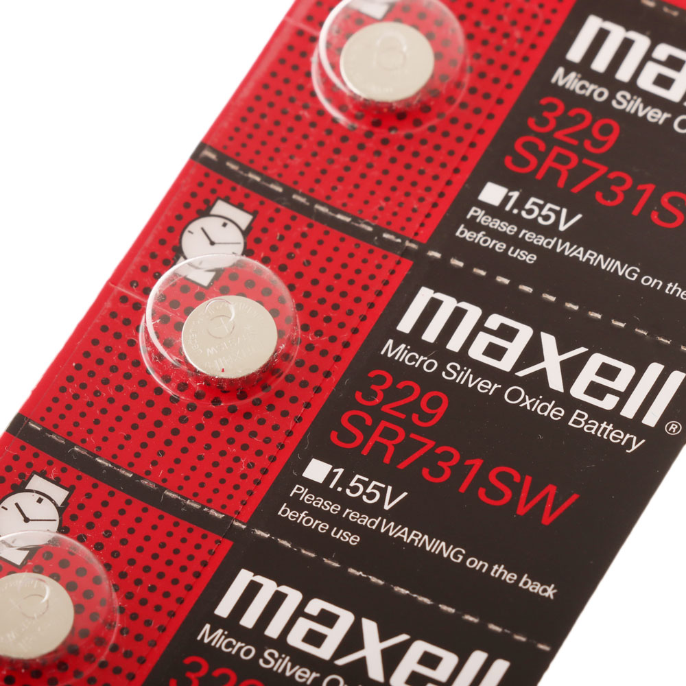 Maxell SR731SW Silver Oxide Button Cell Battery 5-Pack