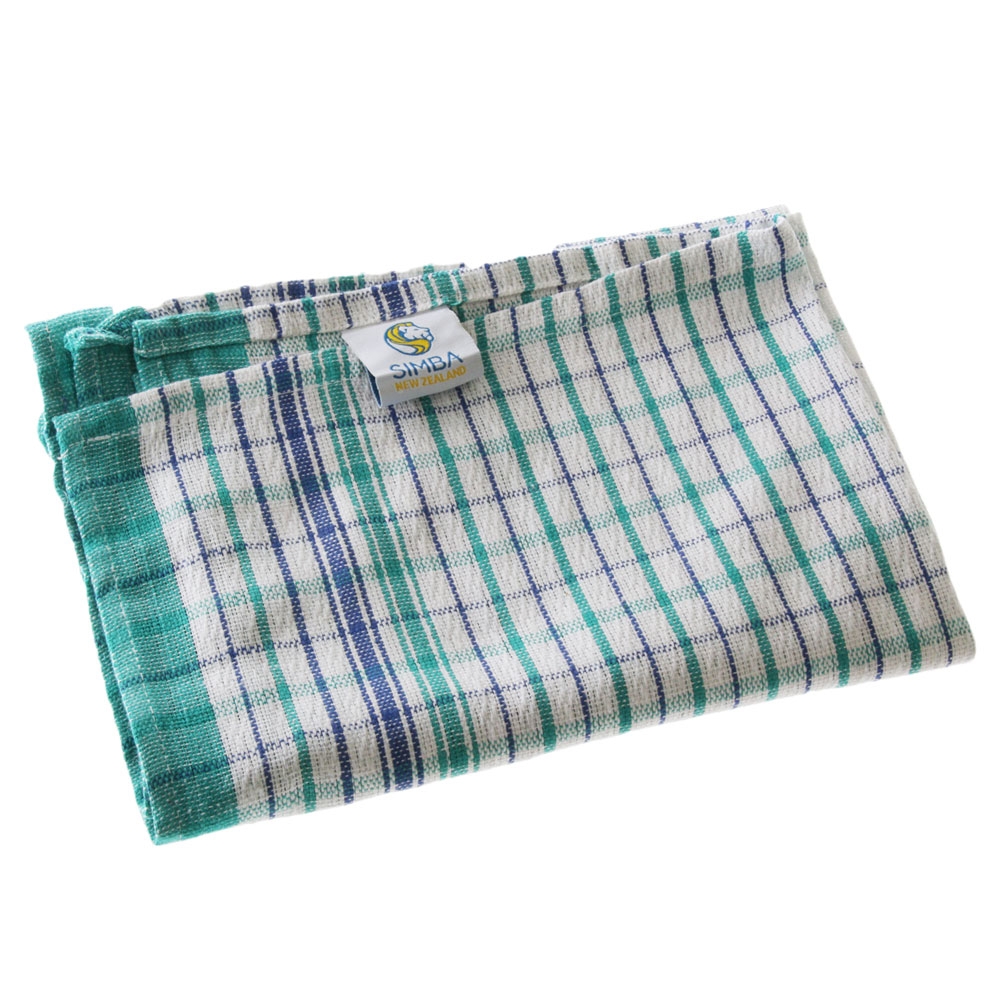 Tea Towel Commercial Laundry Grade Green/Blue