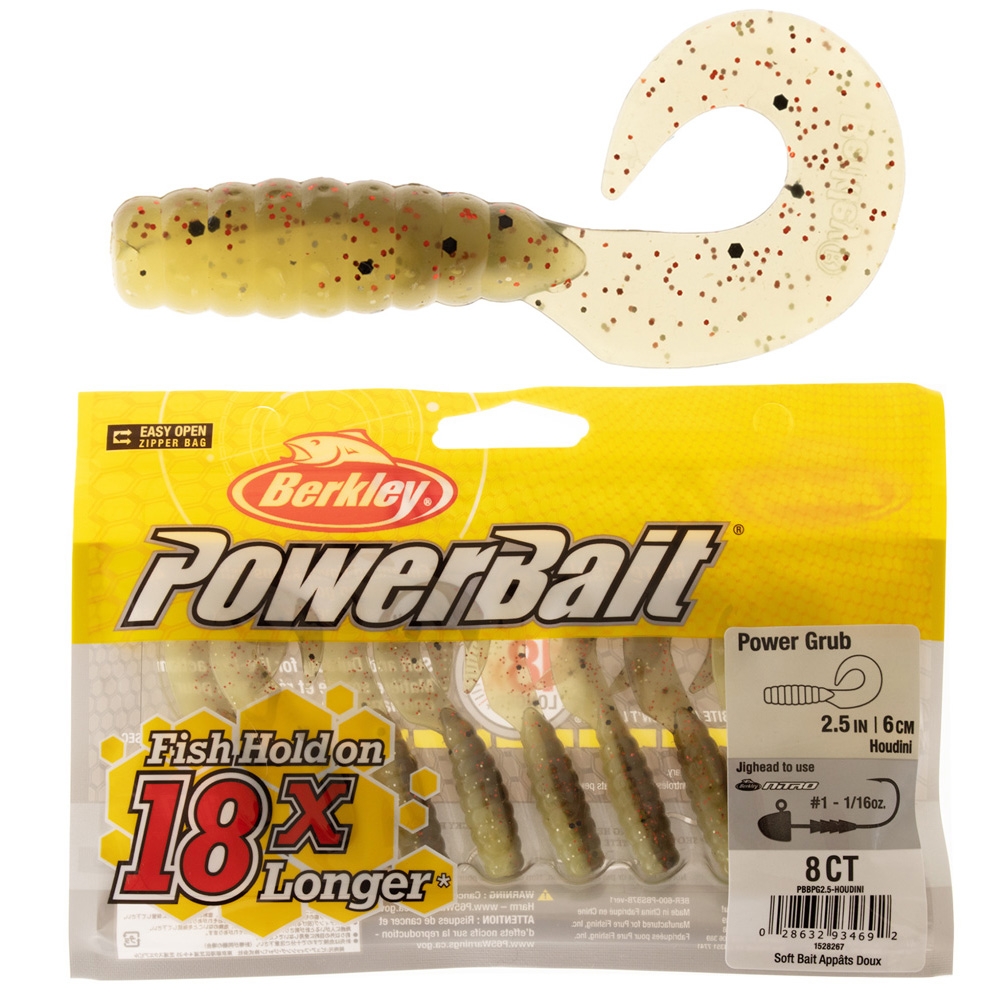 Berkley PowerBait Power Grub Soft Bait 6cm Houdini