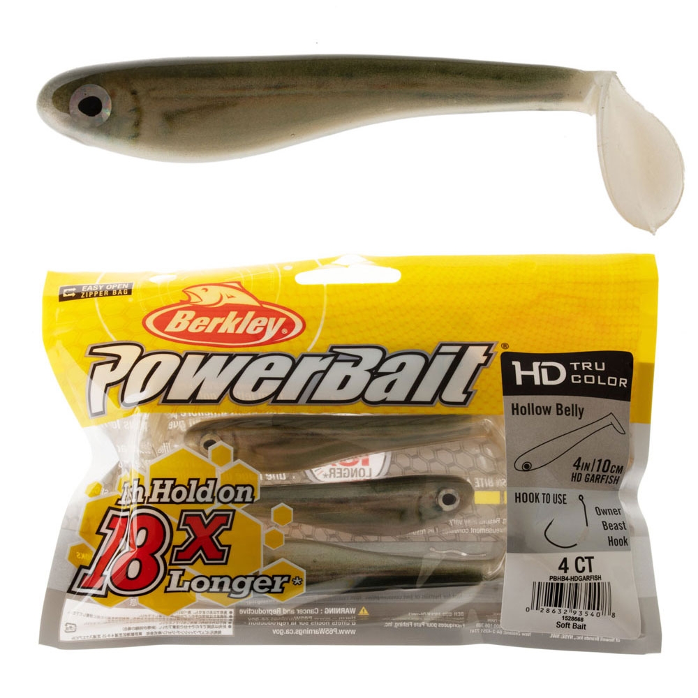 Berkley Powerbait Hollow Belly Paddle Tail Soft Bait 10cm