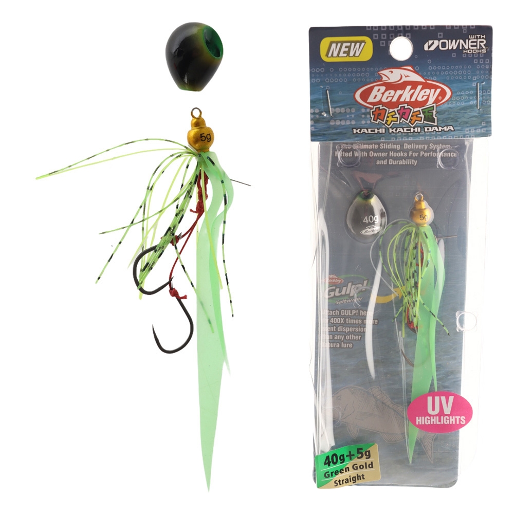 Berkley Kachi Kachi Dama Slider Jig Straight 40 5g Green Gold