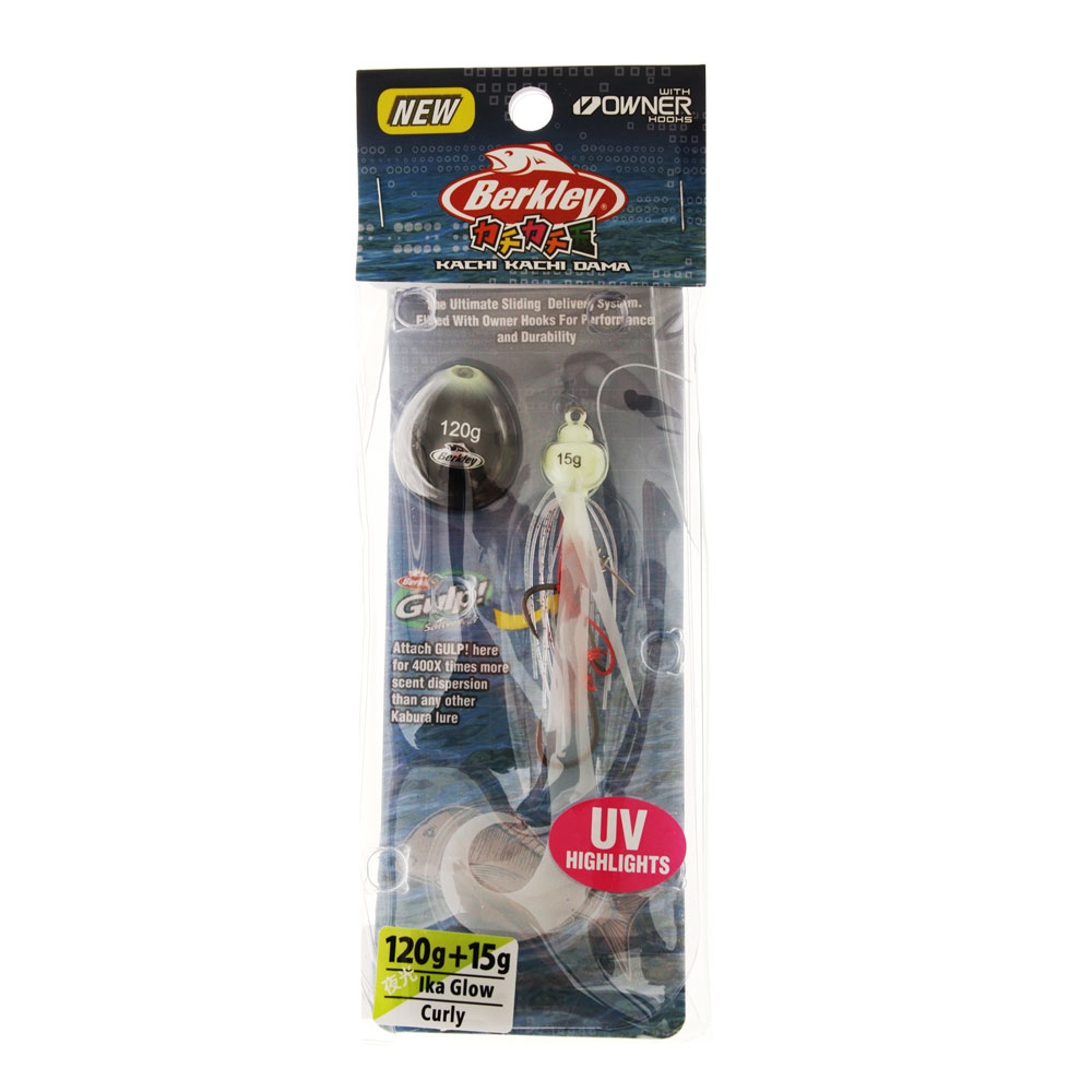 Berkley Kachi Kachi Dama Slider Jig Curly 120 15g Ika Glow
