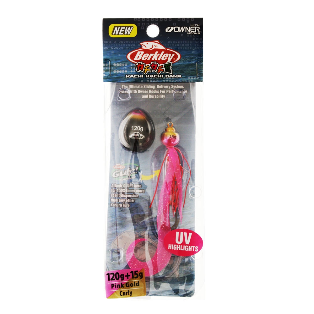 Berkley Kachi Kachi Dama Slider Jig Curly 120 15g Pink Gold