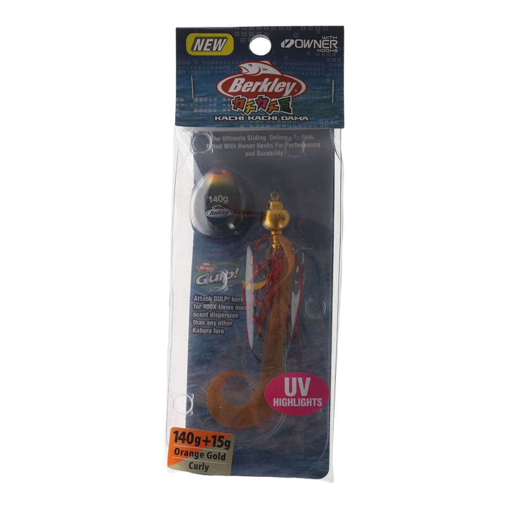 Berkley Kachi Kachi Dama Slider Jig Curly 140 15g Orange Gold