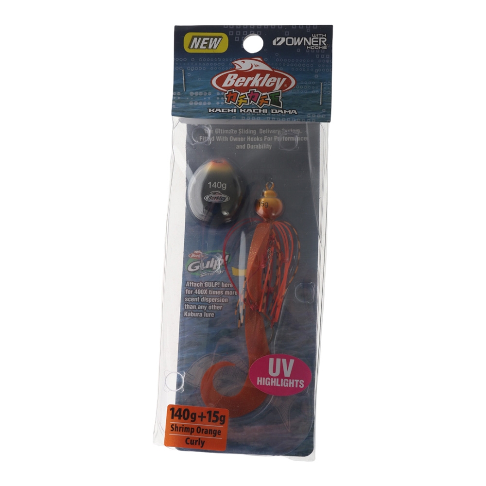 Berkley Kachi Kachi Dama Slider Jig Curly 140 15g Shrimp Orange