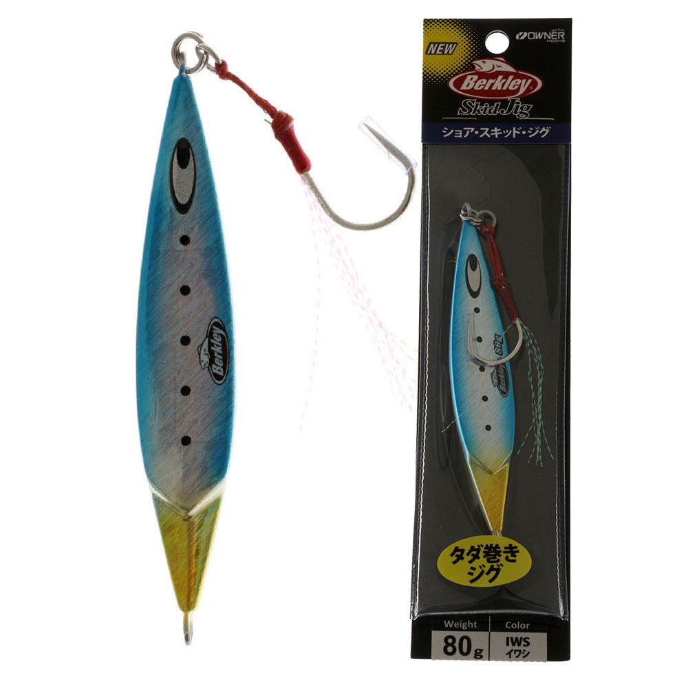 Berkley Skid Slow Pitch Jig 80g Blue Silver Gold