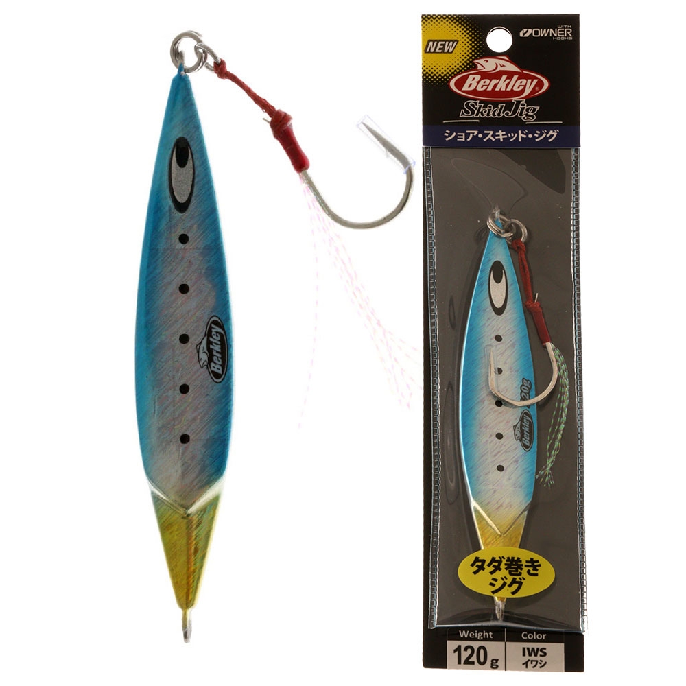Berkley Skid Slow Pitch Jig 120g Blue Silver Gold
