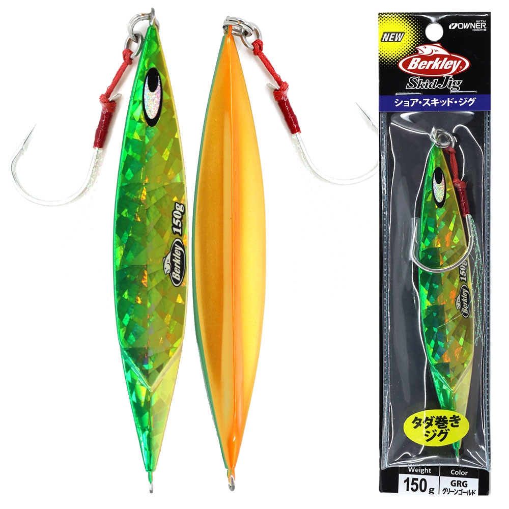 Berkley Skid Slow Pitch Jig 150g Green Gold