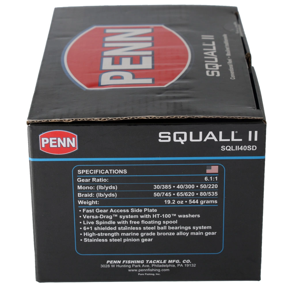 PENN Squall II 40 Star Drag Reel PENN Squall II 40 Star Drag Reel