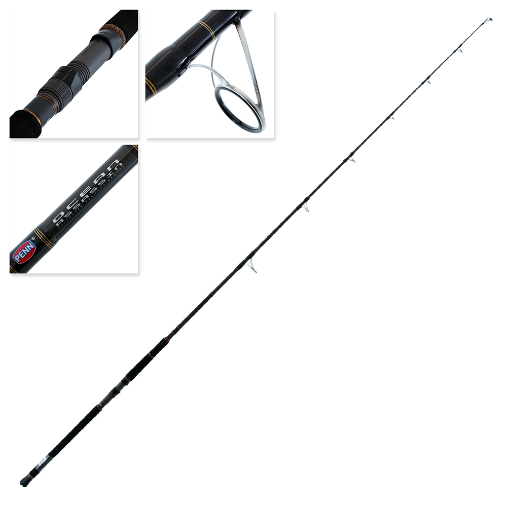 PENN Ocean Assassin 802XXH Spinning Popper Rod 8ft PE10 2pc