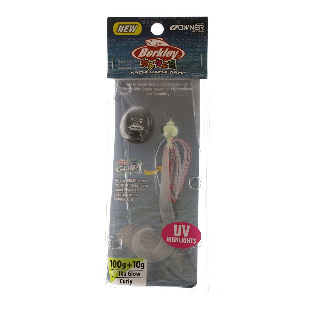 Berkley Kachi Kachi Dama Slider Jig Curly 100 10g Ika Glow