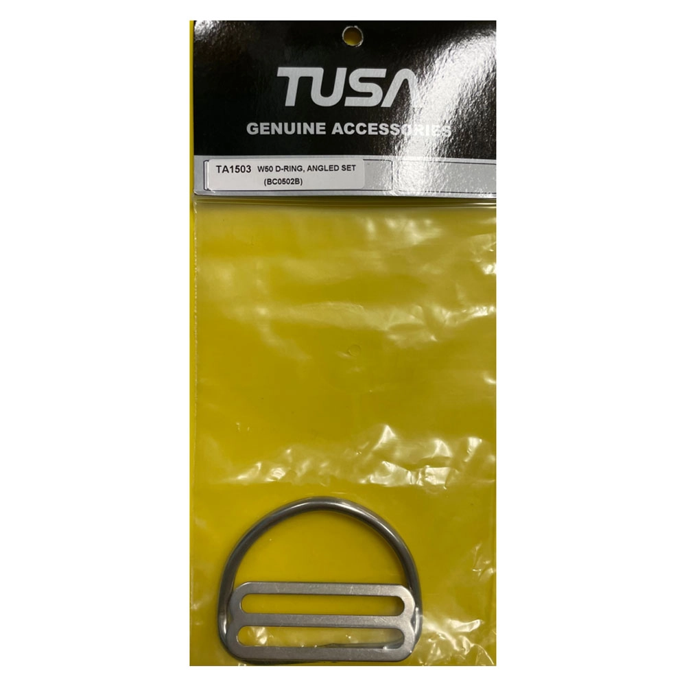 TUSA D-Ring Bent and Slider for BCD Webbing TUSA D-Ring Bent and Slider for BCD Webbing