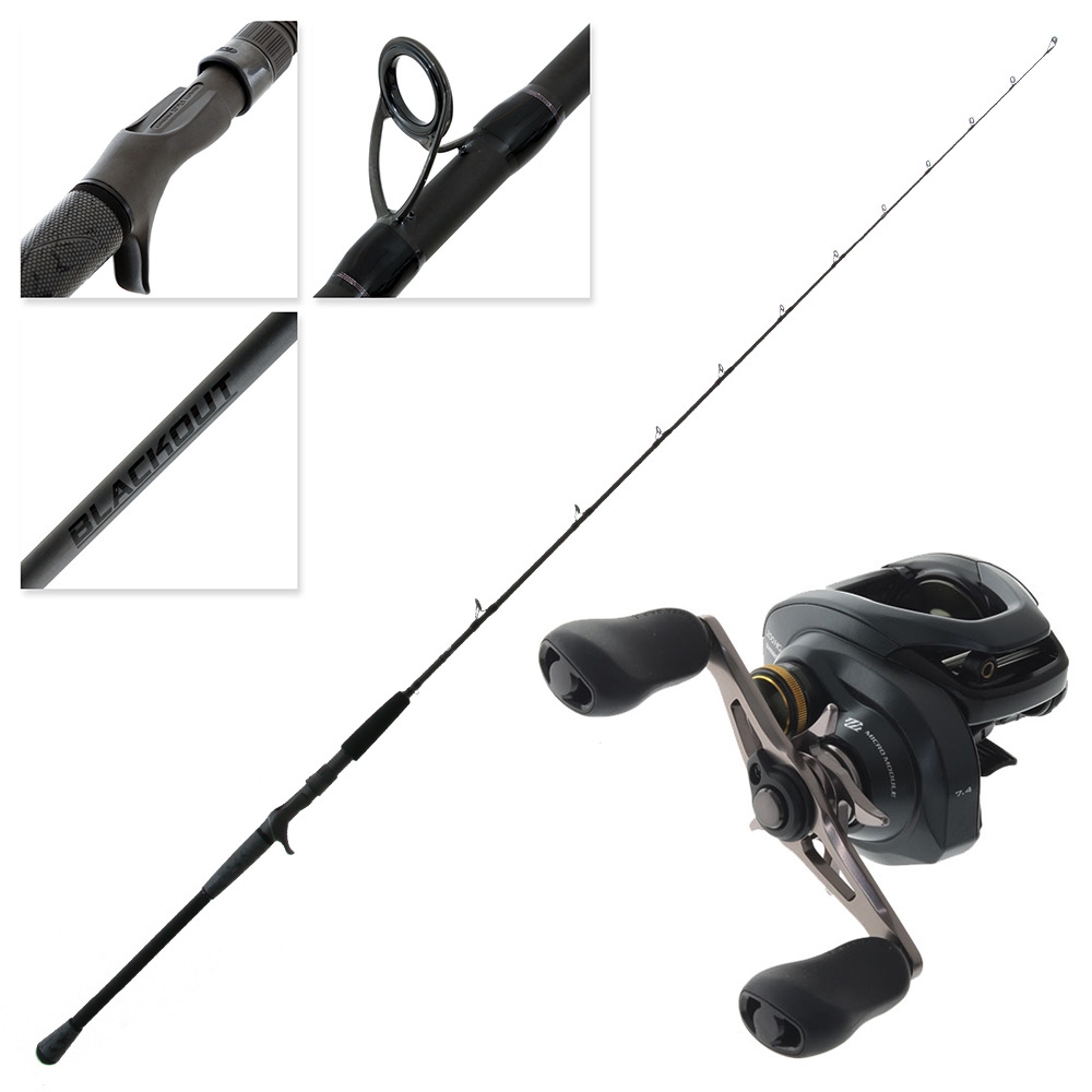 Shimano Curado 200HG K Blackout Baitcasting Combo 6ft 4in 45-160g 1pc