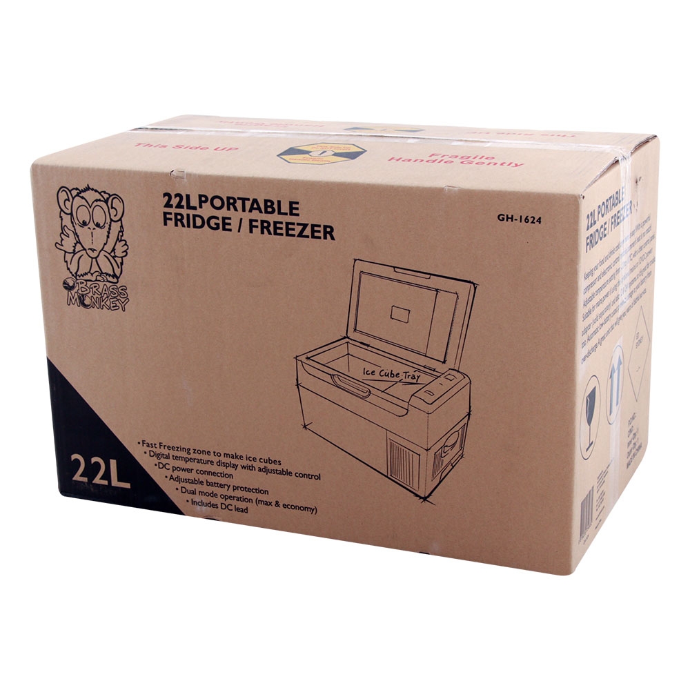 Brass Monkey Portable Fridge/Freezer 22L